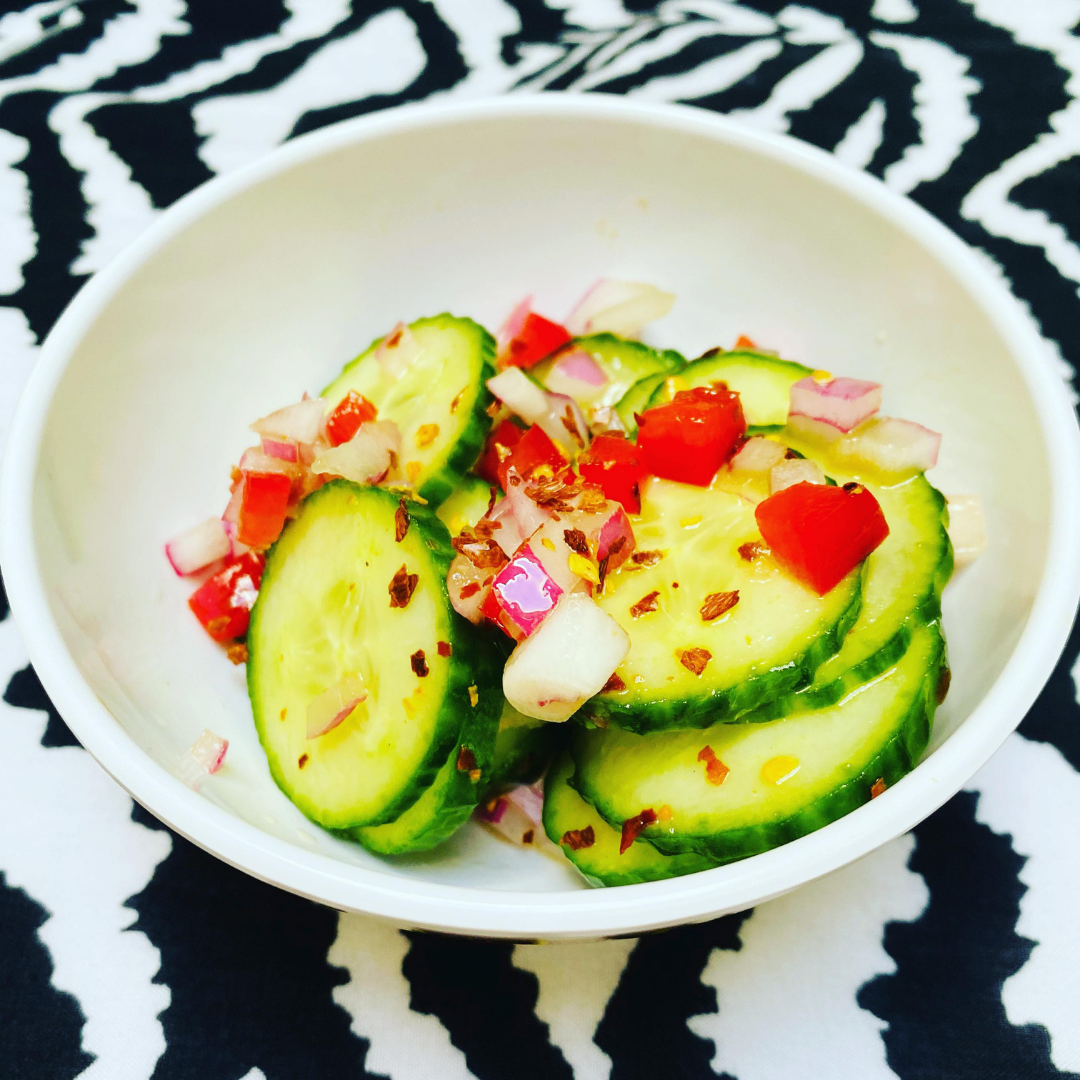 Oi Munchim with Sesame Honey Vinaigrette