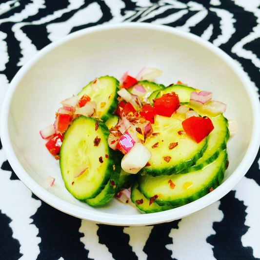 Oi Munchim with Sesame Honey Vinaigrette