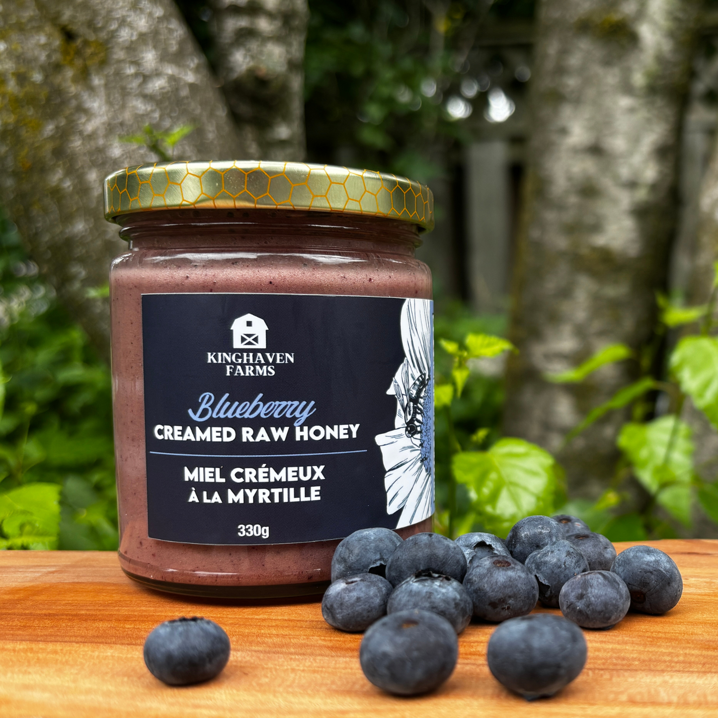 Blueberry Creamed Honey (330 g)