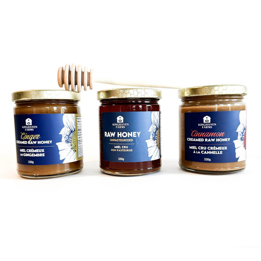3 jars of kinghaven honey
