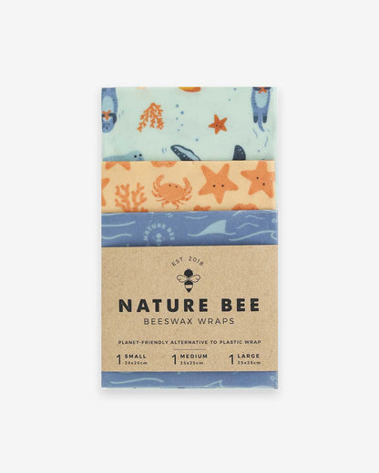 Beeswax Food Wrap: Ocean Lovers Variety Set