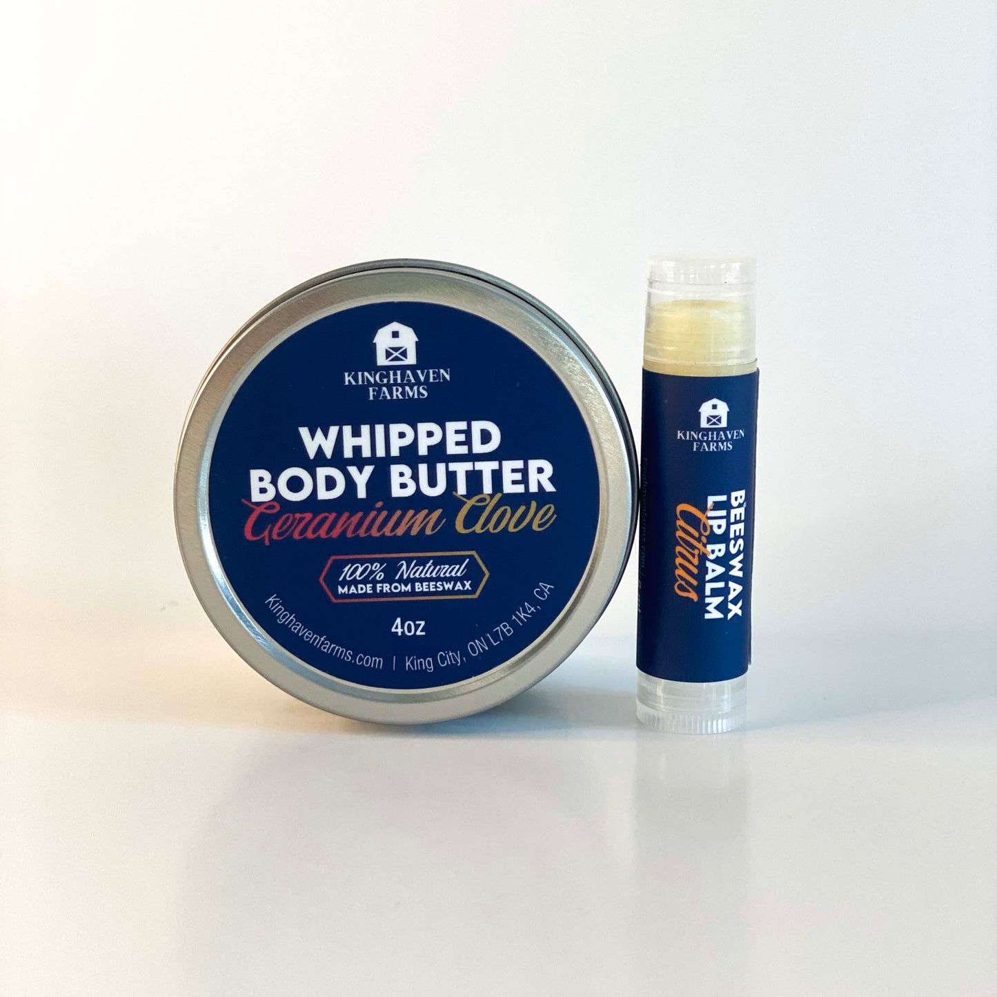 Nourishing Beeswax Body Butter and Lip Balm Set