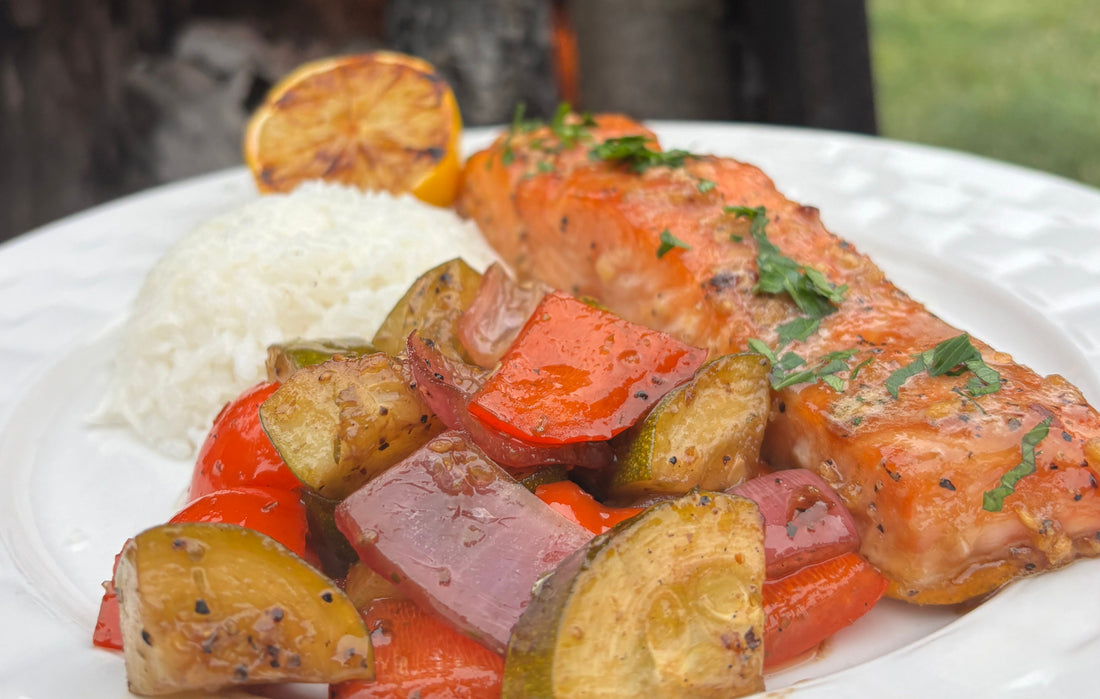 Lemon Honey Glazed Smoked Salmon recipe