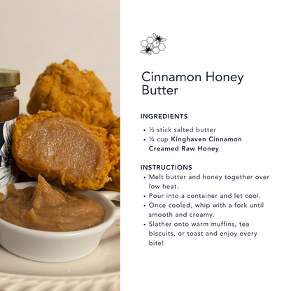 Cinnamon Honey Butter Recipe made with Kinghaven Farms' Honey