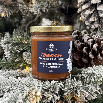 Winter scenen with Kinghaven_Farms_Creamed_Cinnamon_Honey_330g
