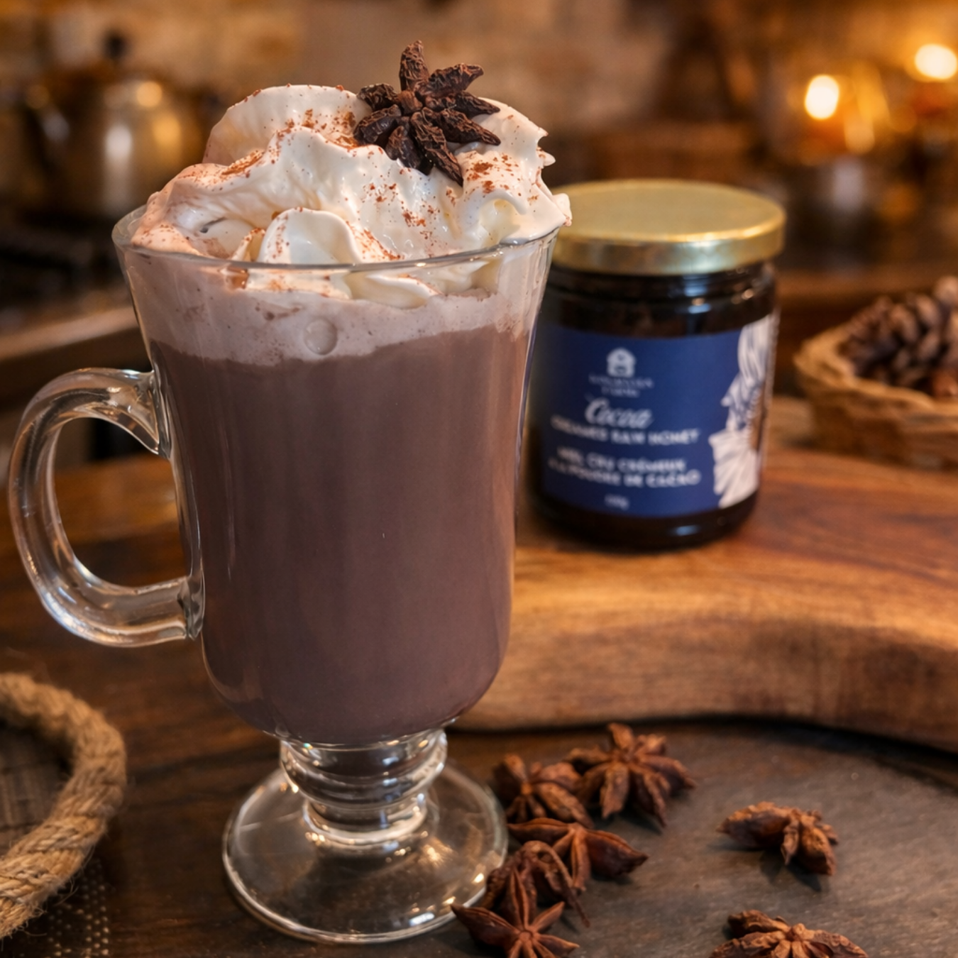 Cocoa Creamed Honey (330 g)