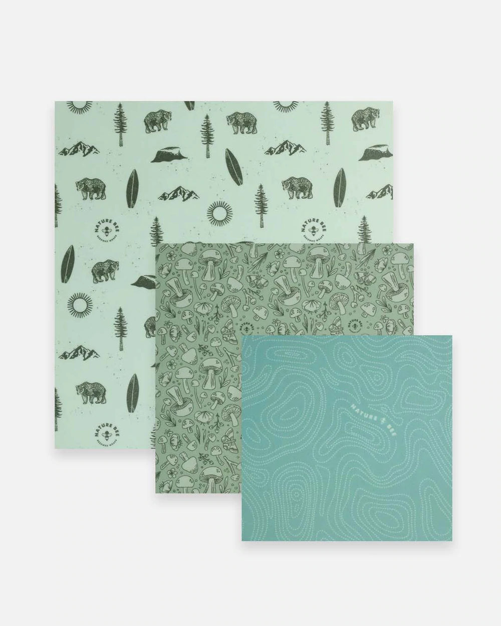 Beeswax Food Wrap: Nature Lovers Variety Set
