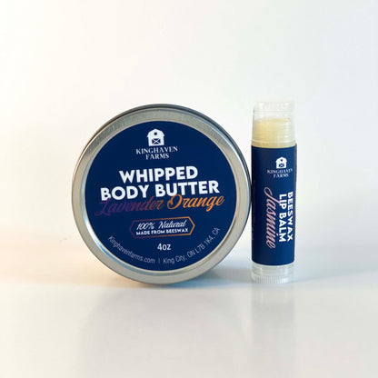 Nourishing Beeswax Body Butter and Lip Balm Set