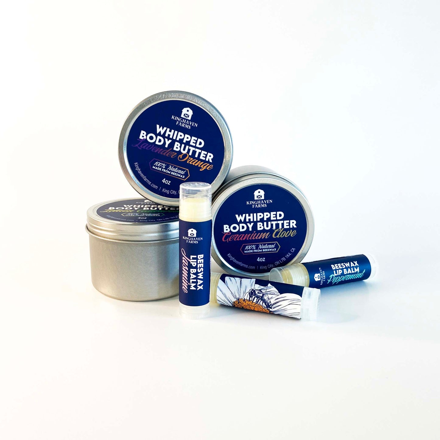 Nourishing Beeswax Body Butter and Lip Balm Set