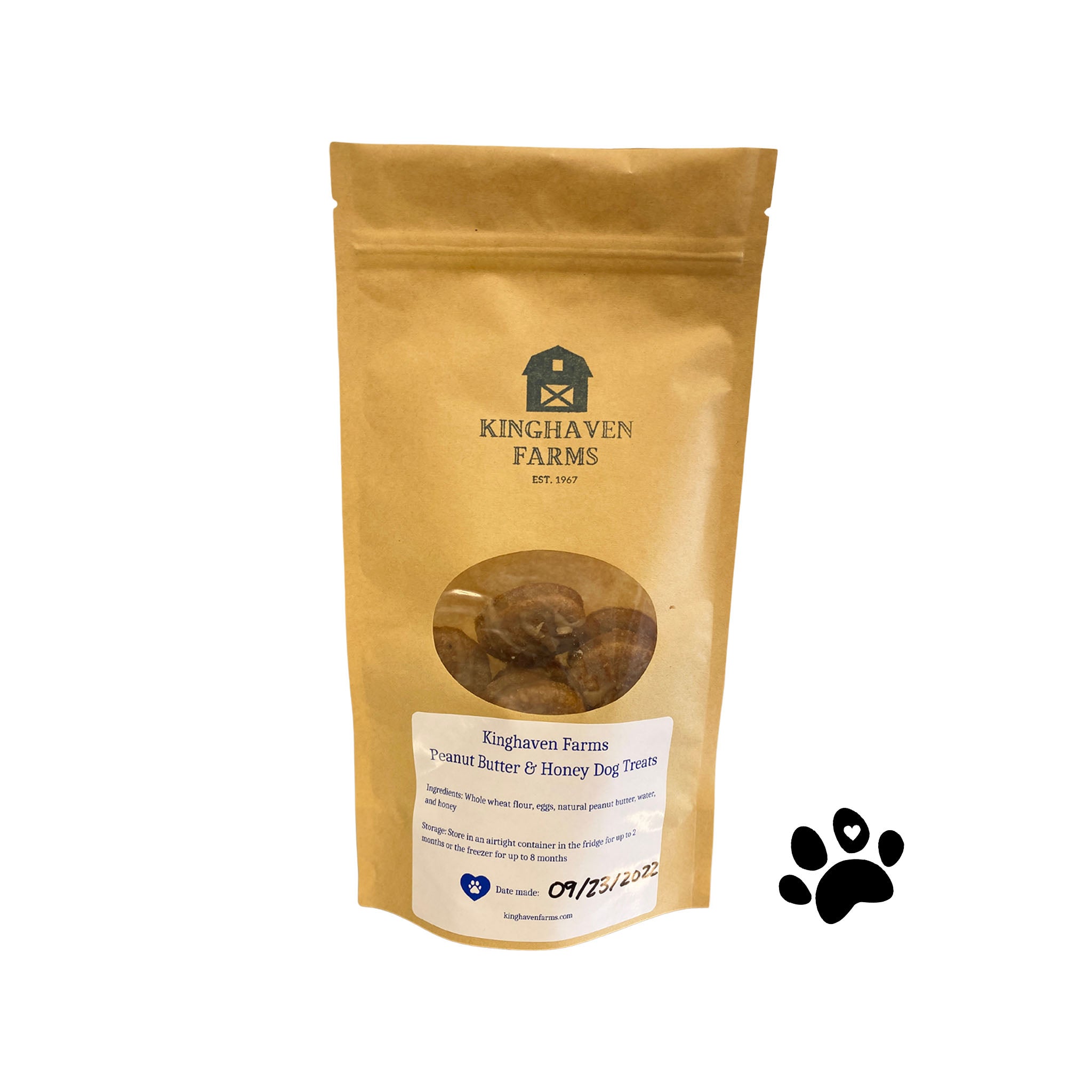 Peanut butter clearance honey dog treats