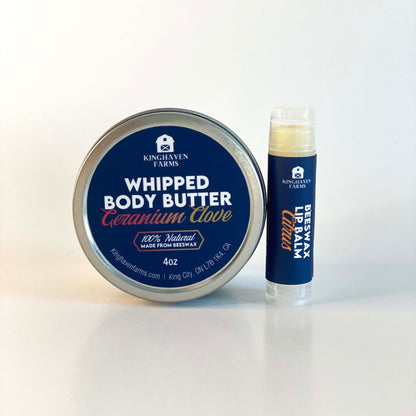 Nourishing Beeswax Body Butter and Lip Balm Set